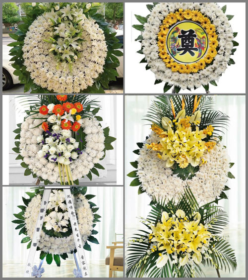 湖北黄石市大冶市还地桥镇梅咀村花圈速递